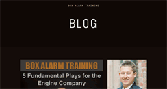 Desktop Screenshot of boxalarmtraining.com