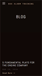 Mobile Screenshot of boxalarmtraining.com